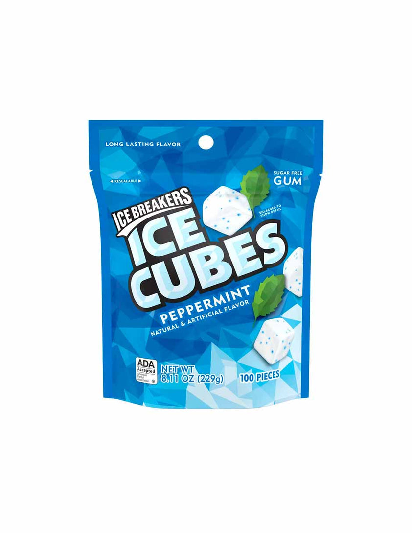 Ice breakers ice cubes chicle sin azúcar 100 piezas (Variedad de sabor