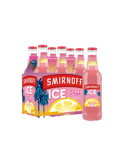 Smirnoff Ice Pink Lemonade 6 pack botella