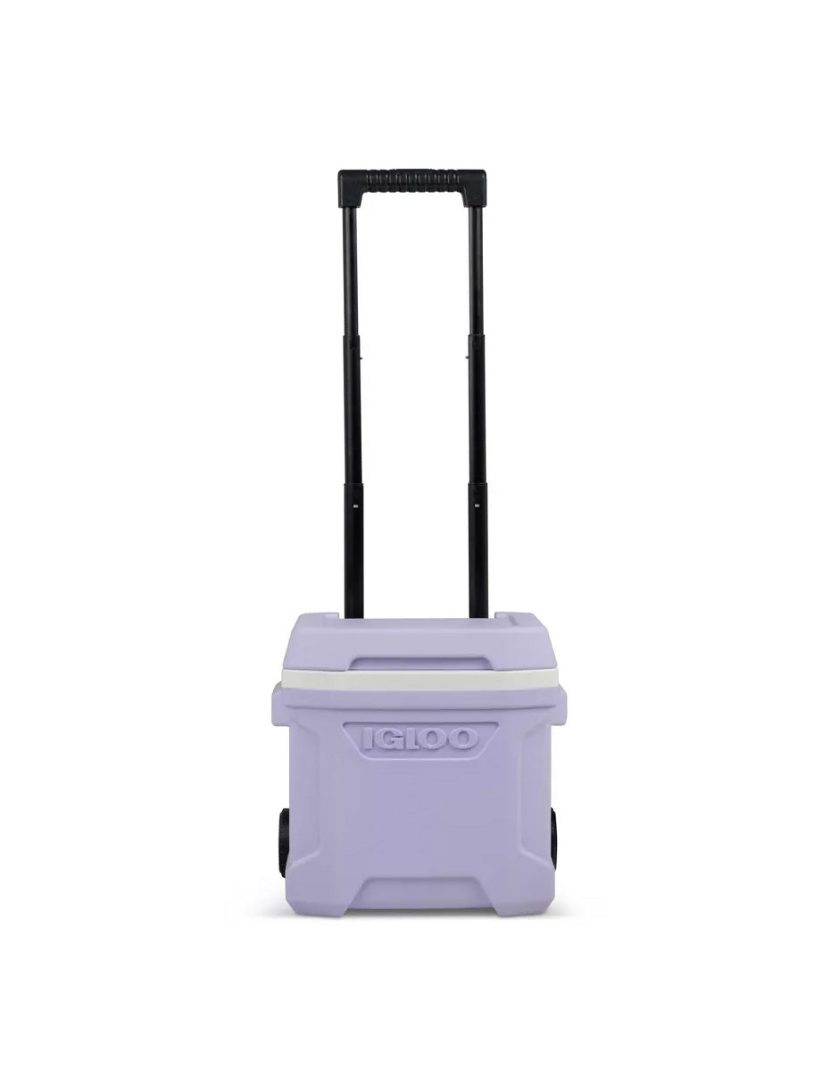 Igloo Profile 16qt hielera rígida con ruedas para 24 latas color lila