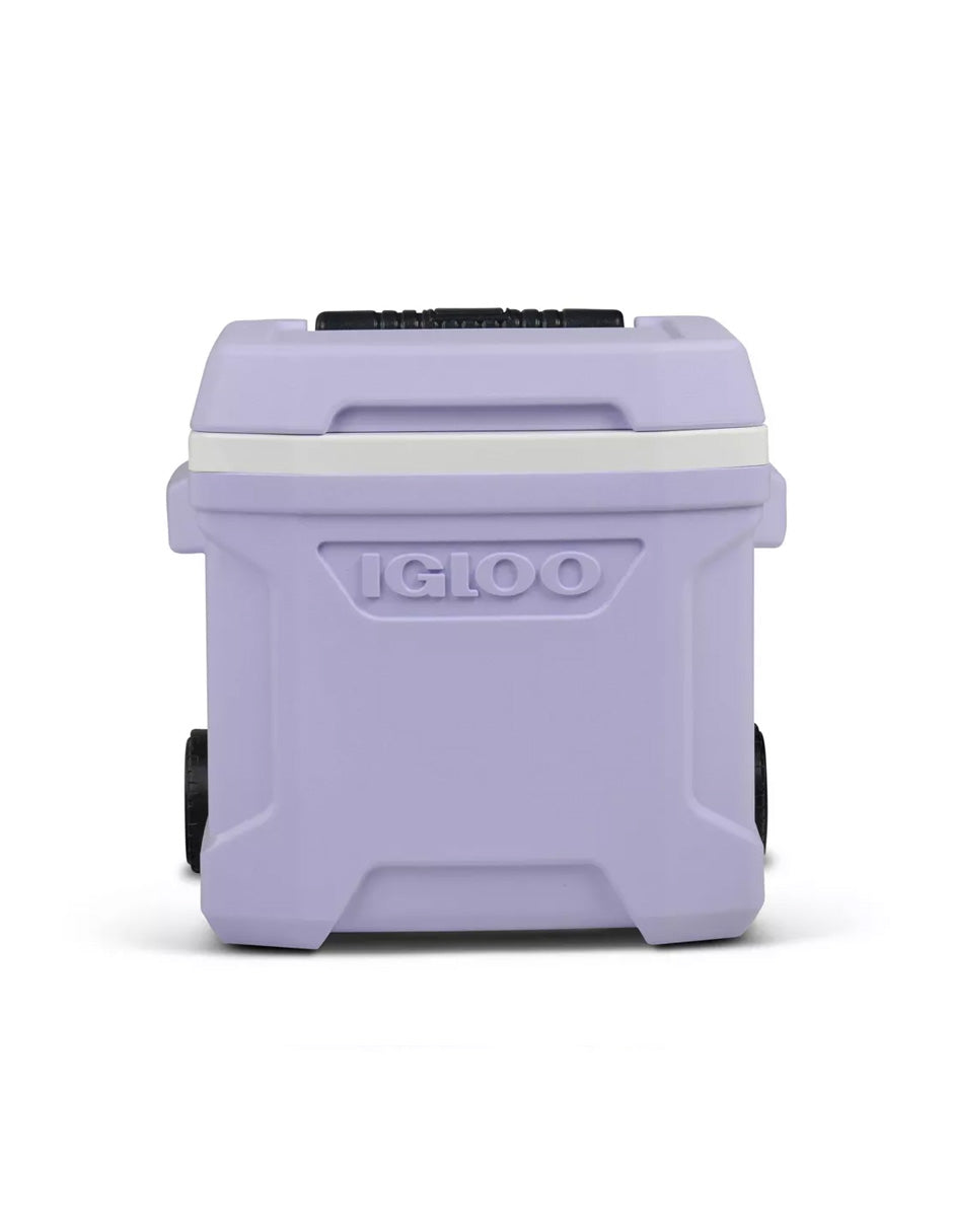 Igloo Profile 16qt hielera rígida con ruedas para 24 latas color lila