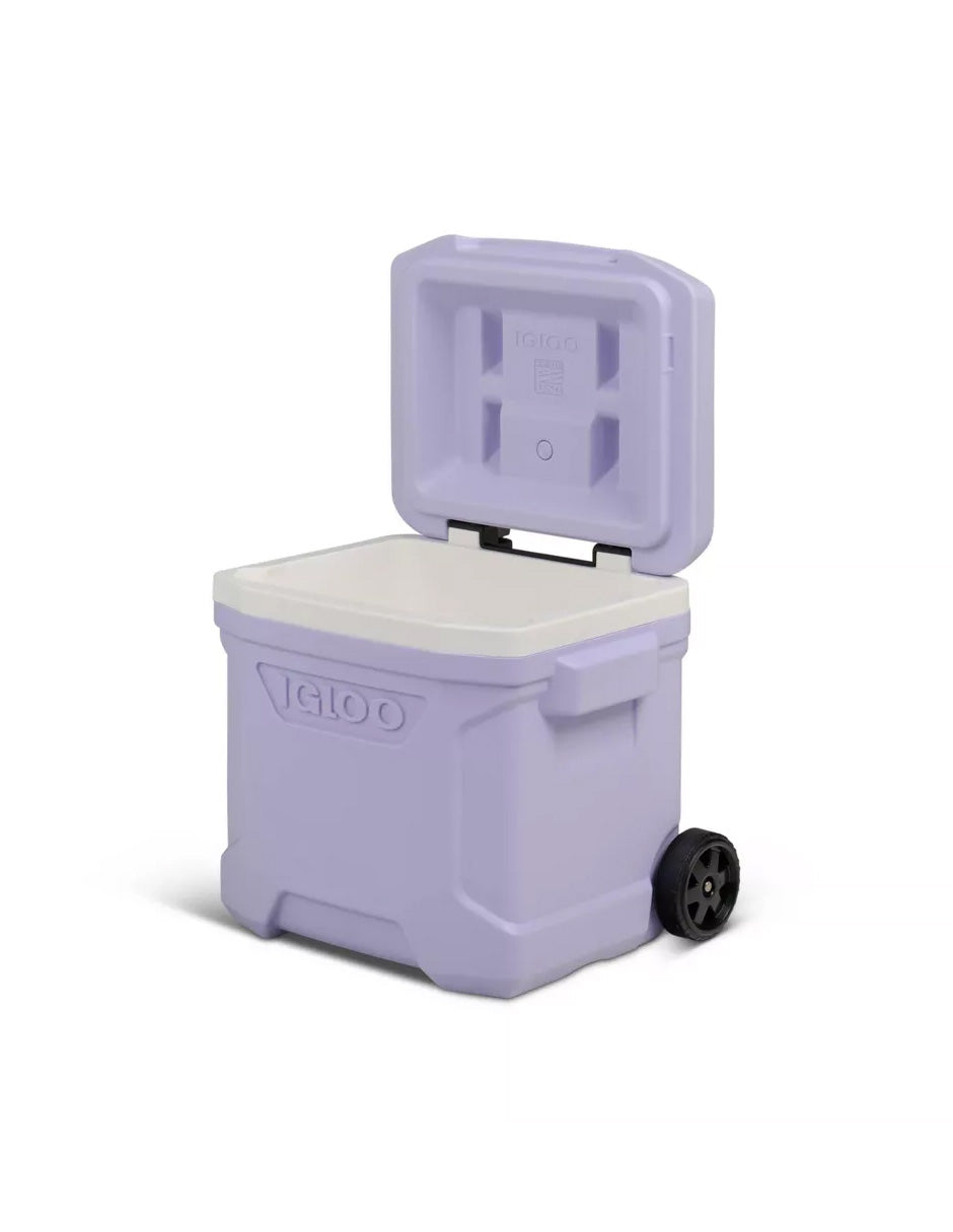 Igloo Profile 16qt hielera rígida con ruedas para 24 latas color lila