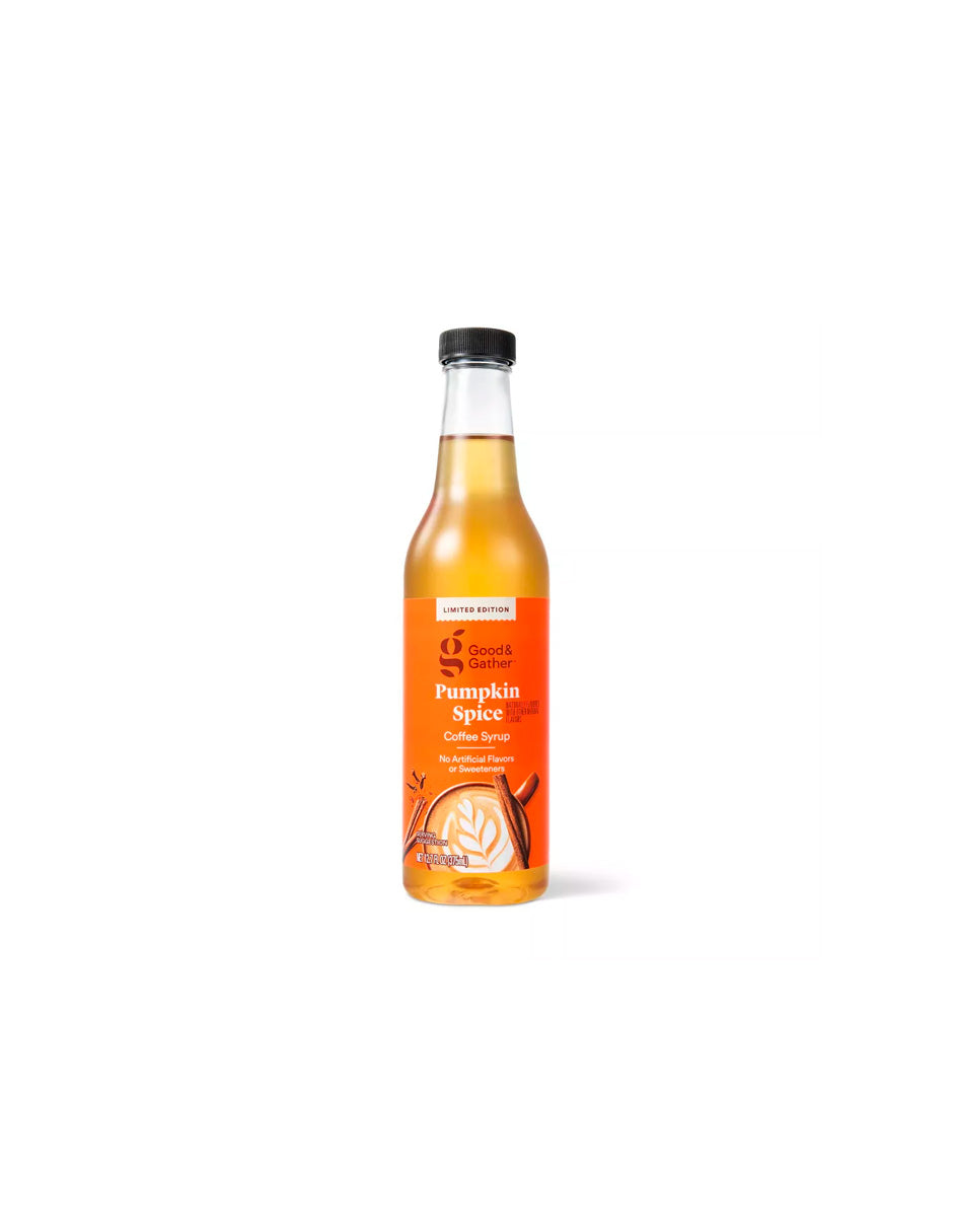 Good & Gather Jarabe de café con especias de calabaza y sabor natural 375ml