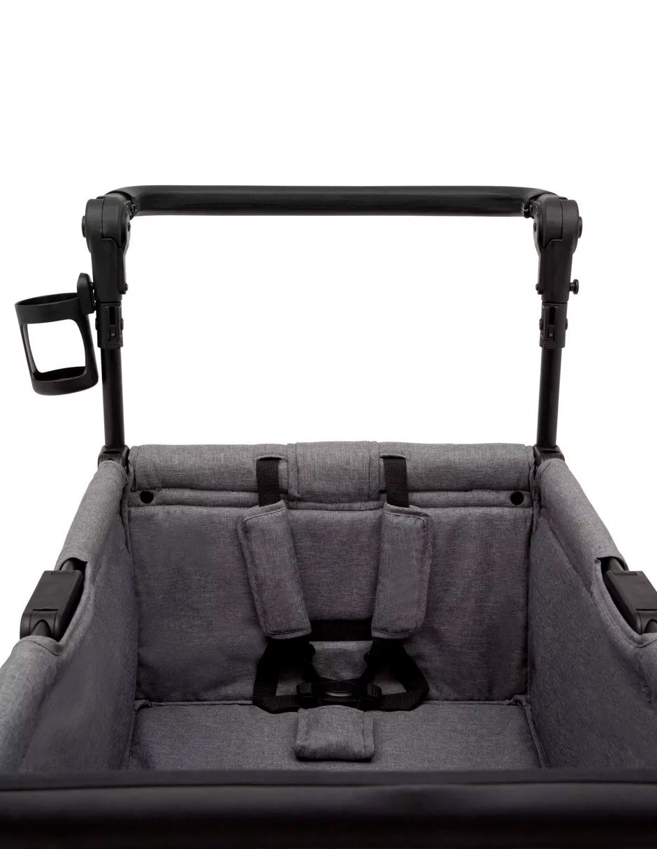 Cochecito tipo carrito Jeep Wrangler con adaptador para asiento de automóvil incluido de Delta Children - Gris