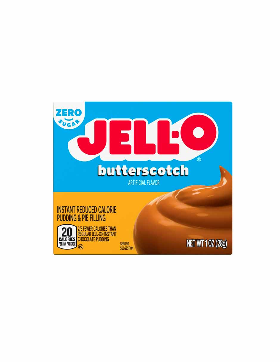 Jell-O Mezcla de pudín instantáneo sin azúcar sin grasa 28gr (Variedad)