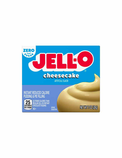 Jell-O Mezcla de pudín instantáneo sin azúcar sin grasa 28gr (Variedad)