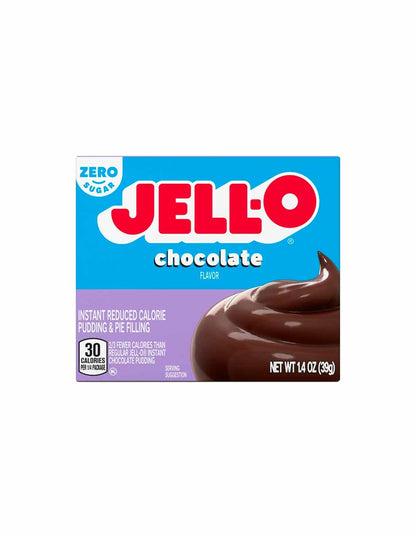 Jell-O Mezcla de pudín instantáneo sin azúcar sin grasa 28gr (Variedad)