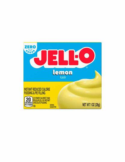 Jell-O Mezcla de pudín instantáneo sin azúcar sin grasa 28gr (Variedad)