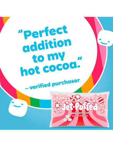 Jet puffed malvaviscos minis de peppermint 283gr