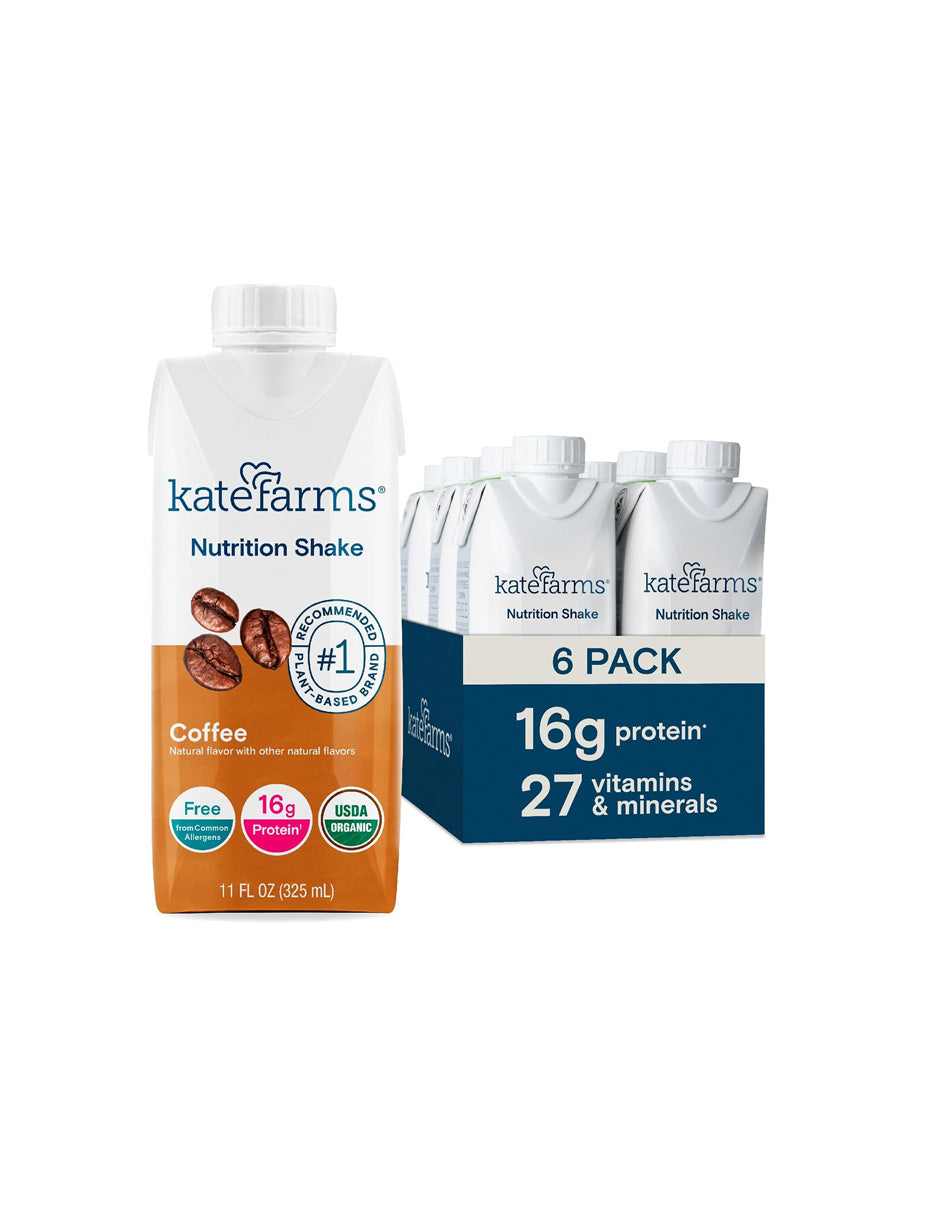 Batido nutricional orgánico completo a base de plantas Kate Farms 6 pack (variedad)