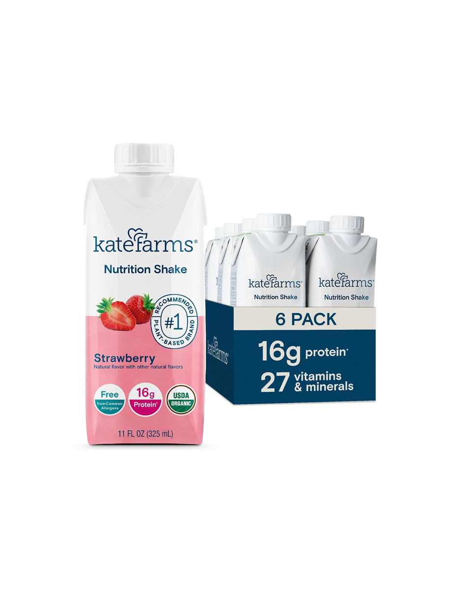 Batido nutricional orgánico completo a base de plantas Kate Farms 6 pack (variedad)
