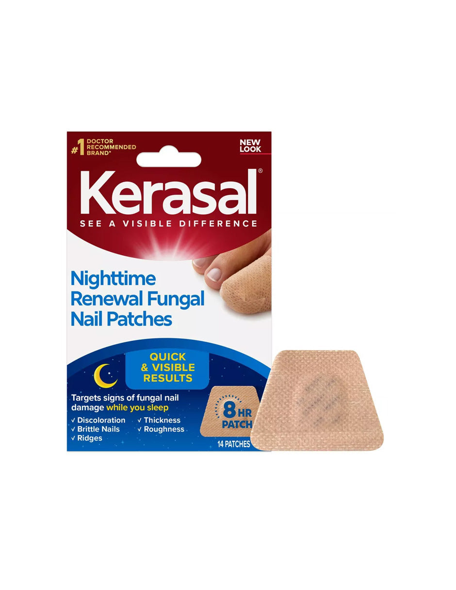Parches Nocturnos Kerasal Uñas con Hongos 14 Pzs