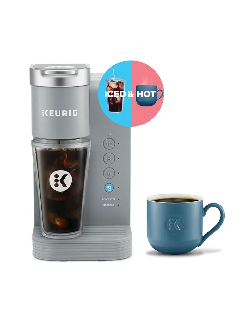 Keurig K-Iced Essentials Cafetera múltiple  caliente y helada de cápsulas K-Cup, color gris