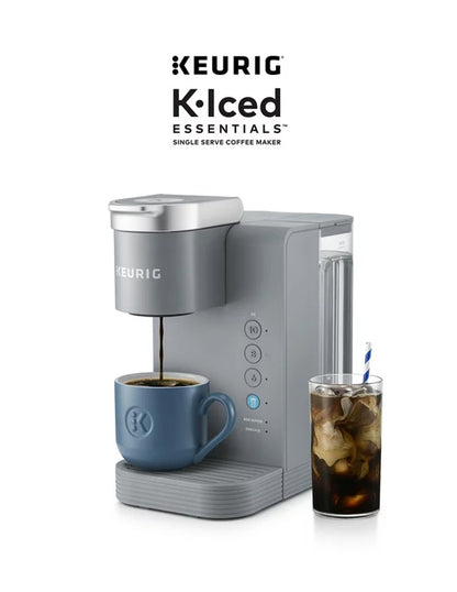 Keurig K-Iced Essentials Cafetera múltiple  caliente y helada de cápsulas K-Cup, color gris