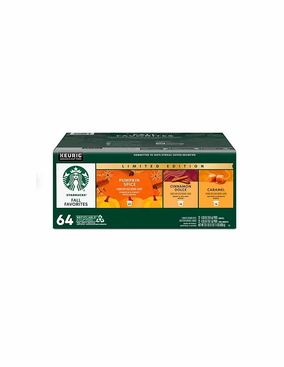 Starbucks Keurig K-Cup edición limitada otoño 64 piezas