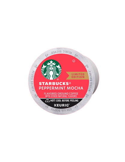 Starbucks Peppermint Mocha Café tostado medio Keurig K-Cup, 22 pods