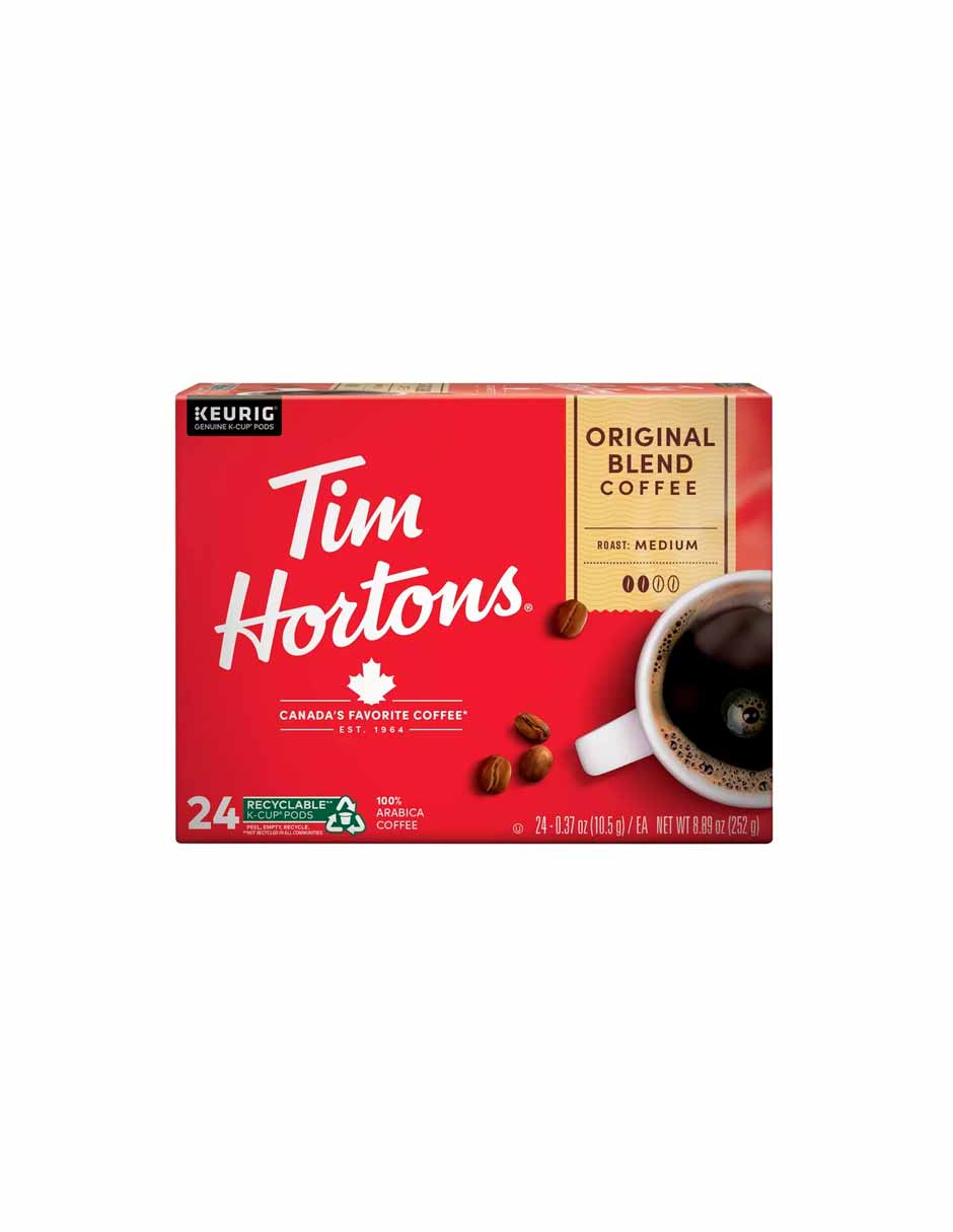 Tim Hortons Cápsulas Keurig Original Blend tostado medio 24 unidades