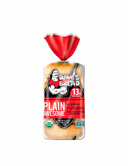 Pan Bagel Daves Killer Plain 475g Orgánico