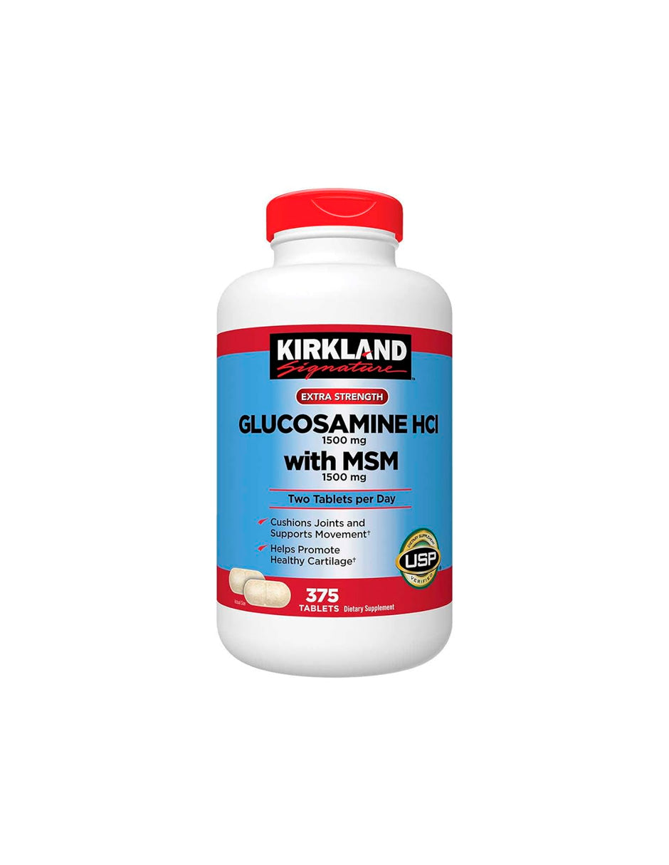 Kirkland Signature Glucosamina con MSM, 375 tabletas