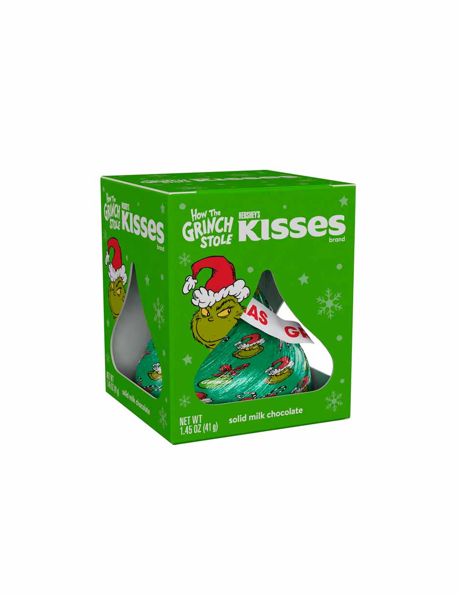 Hershey's Kisses Grinch chocolate con leche 41gr