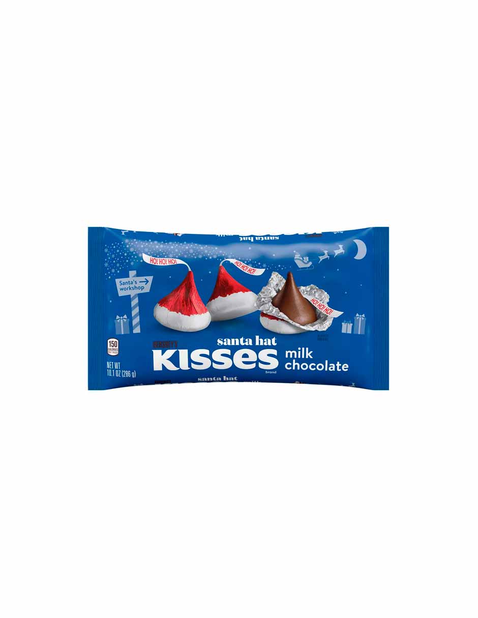 Kisses Chocolate con leche Santa edición navideña 286gr