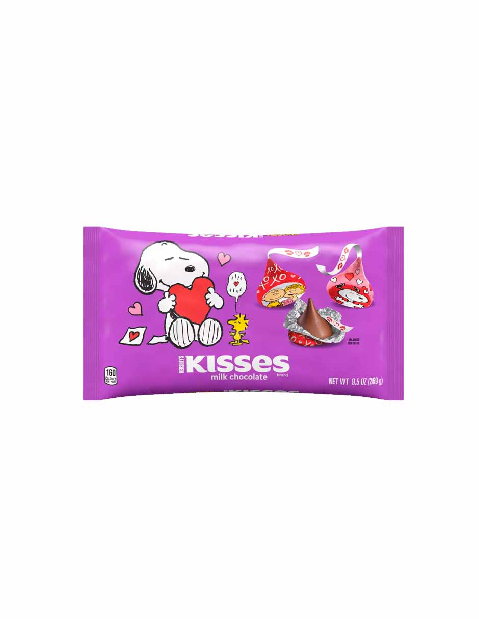 Hershey's Kisses Snoopy & Friends chocolates con leche San Valentín 269gr