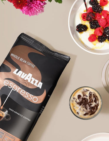 Lavazza Espresso Café en Grano 100% Arábica Tostado Medio 1kg