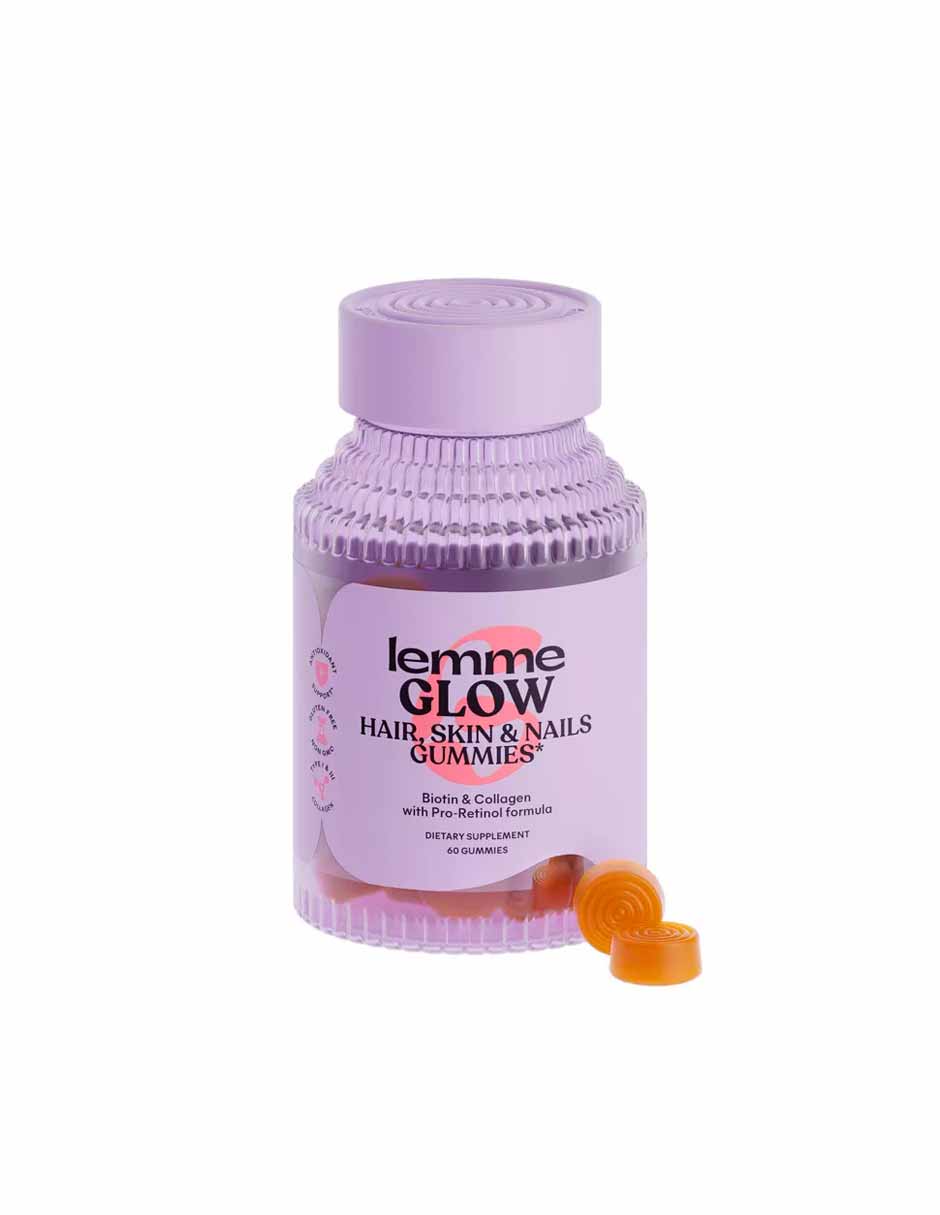 Lemme Glow Gomitas de colágeno para cabello, piel y uñas, 60 unidades