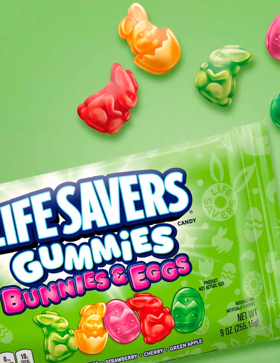 Lifesavers Gomitas de Pascua Conejitos y Huevos 255gr