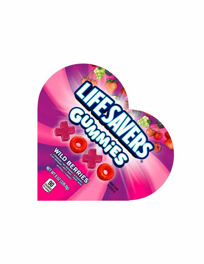 Life Savers gomitas Wild berry caja en forma de corazón 226gr