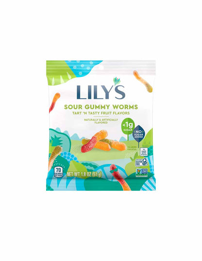 Lily's Sour gummy worms 51gr