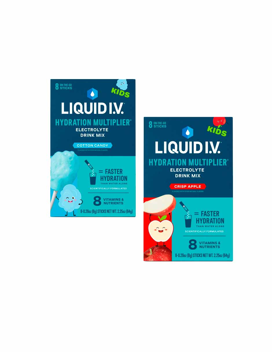 Bebida de electrolitos para niños Liquid IV 8 unidades (variedad)