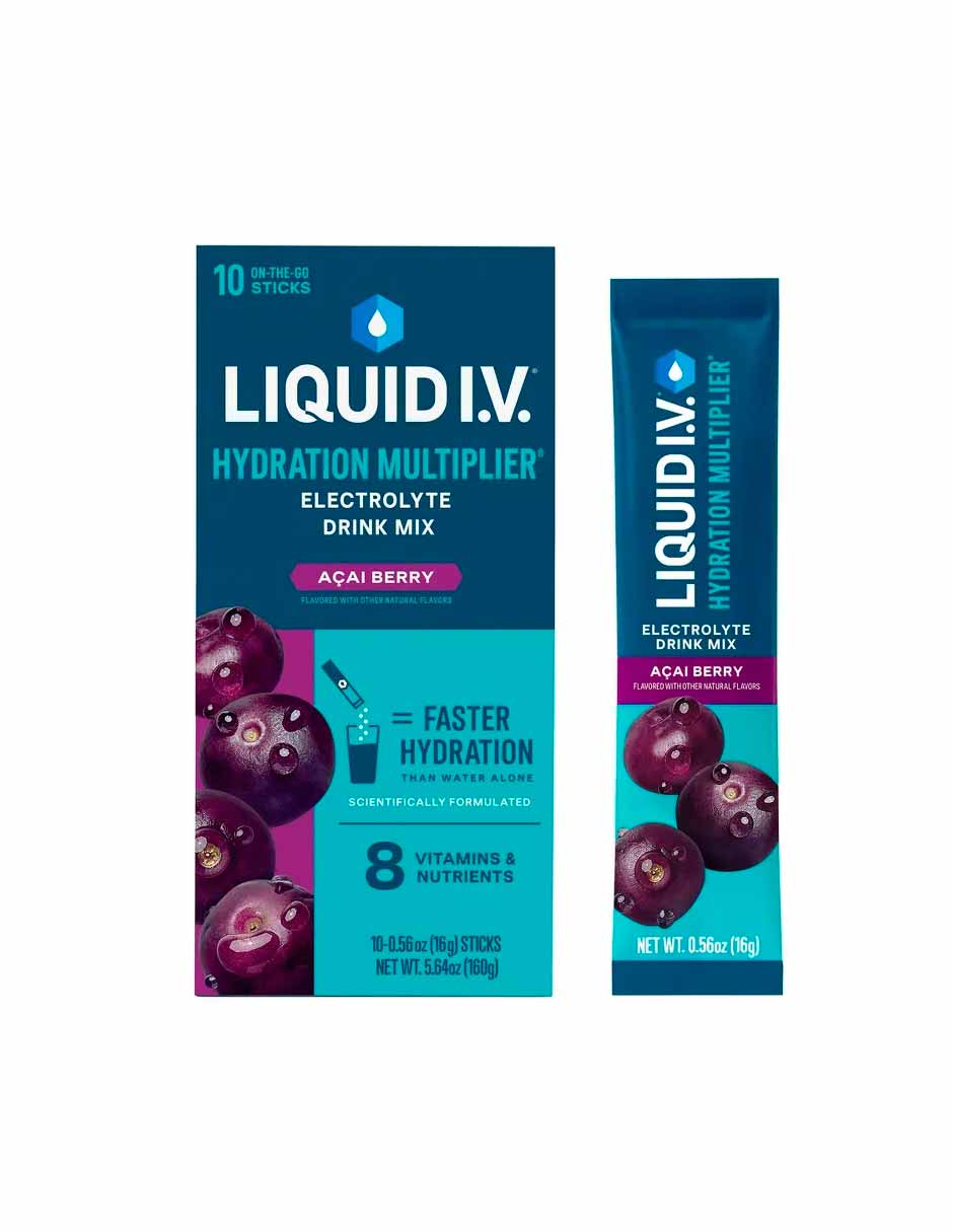 Liquid I.V. Suplementos de electrolitos en polvo, 10 unidades (variedad)