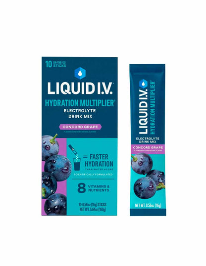 Liquid I.V. Suplementos de electrolitos en polvo 10 unidades (variedad)