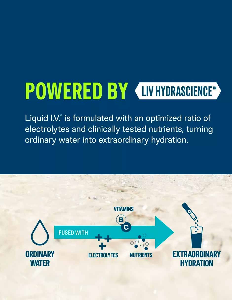 Liquid I.V. Suplementos de electrolitos en polvo, 10 unidades (variedad)