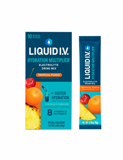 Liquid I.V. Suplementos de electrolitos en polvo 10 unidades (variedad)