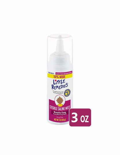 Little Remedies Sterile Saline Nasal Mist, seguro para recién nacidos 3oz