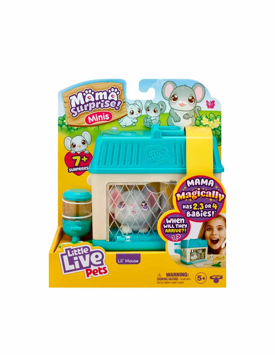 Little Live Pets Mamá Sopresa pequeños ratones juguete interactivo