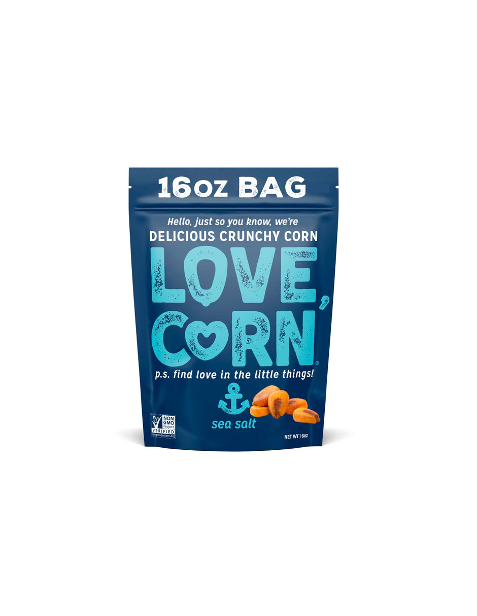 Sal marina LOVE CORN kosher, sin OGM 16 oz