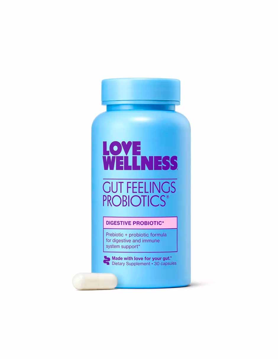 Love Wellness Gut Feelings probióticos para un intestino sano 30 cápsulas