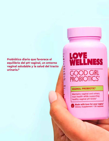 Love Wellness Probióticos Good Girl para la salud vaginal y del tracto urinario 30 cápsulas