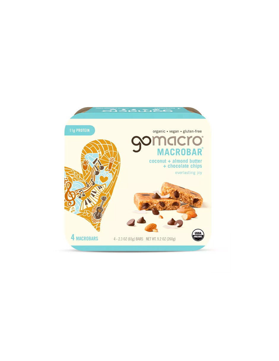 GoMacro Barras nutritivas orgánicas 4 pack