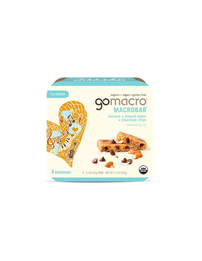 GoMacro Barras nutritivas orgánicas 4 pack