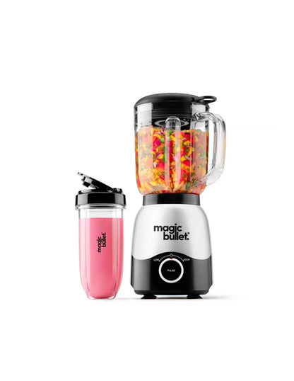 Magic Bullet Licuadora de 2 velocidades, color plateado