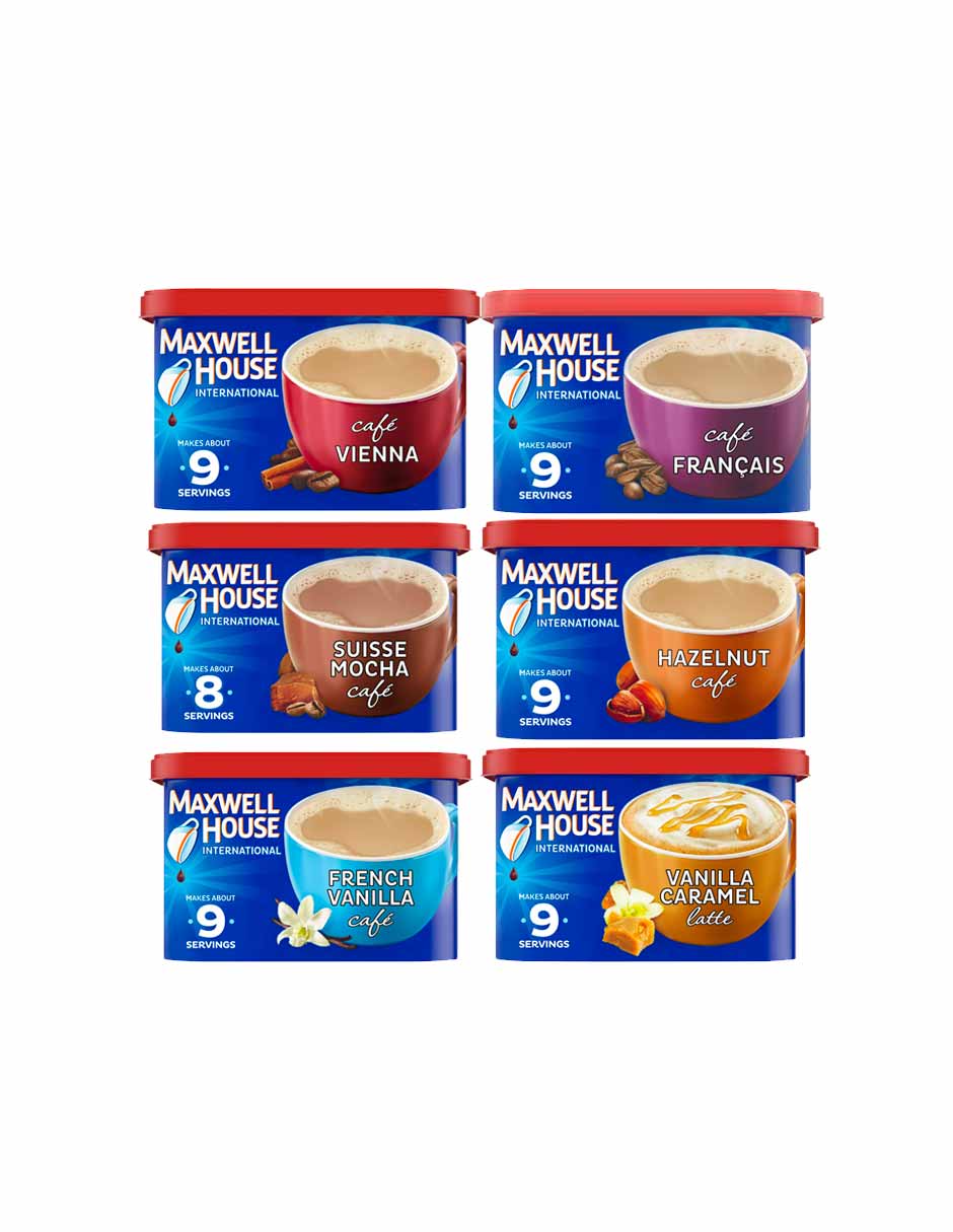 Maxwell House International mezcla de café con leche 256gr (variedad sabores)