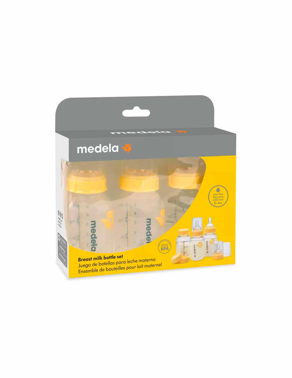 Juego de biberones de leche materna Medela, 5 oz, paquete de 3