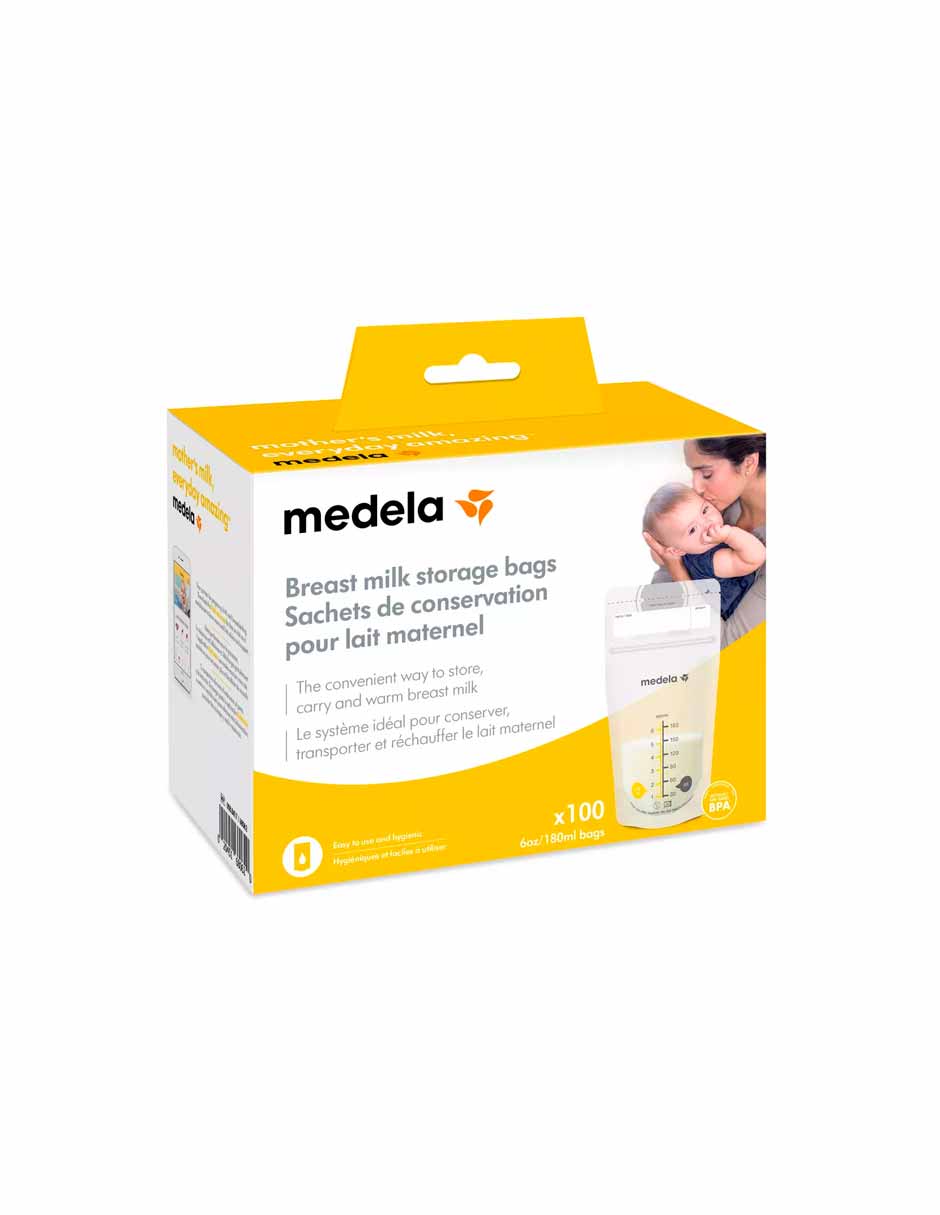 Medela Bolsas de almacenamiento de leche materna, 100 unidades