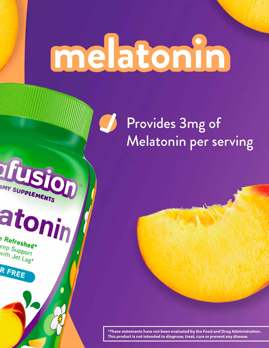 Vitafusion Gomitas melatonina 3mg sin azúcar 140 unidades