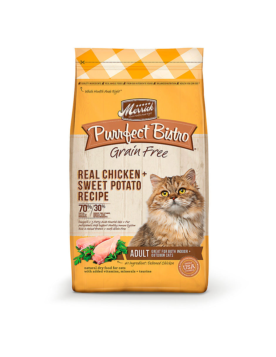 Merrick Alimento seco para gatos adultos Purrfect Bistro Pollo, 1.8 kg