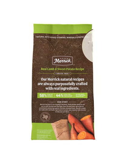 Croquetas Merrick Granos saludable sabor cordero para perros adultos 9.9kg