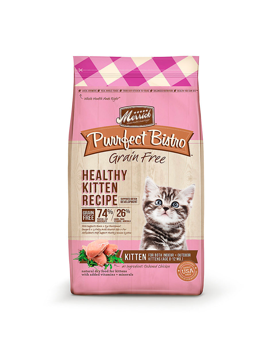 Merrick Alimento seco para gatos Purrfect Bistro Kitten pollo, 3.17 kg